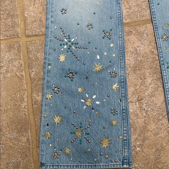 Mother The Bookie Embellished Ankle Jean in Righteous Gemstone 24 - Picture 6 of 7